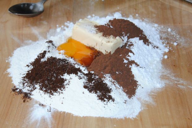 Kawowo-czekoladowy sernik