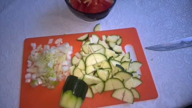 Kokardki z warzywami