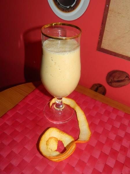 Koktajl bananowo - pomarańczowy z miodem