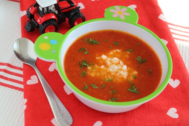 Krem ze świeżych pomidorów dla maluchów