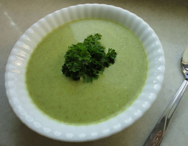 Kremowa zupa z brokułów
