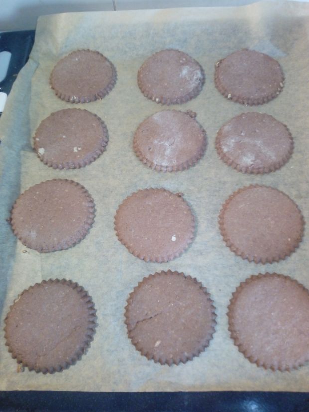 Kruche ciasteczka czekoladowo-piernikowe