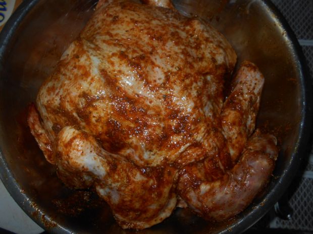 Kurczak pieczony z boczkiem