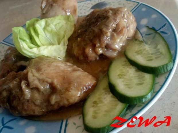 Kurczak w sosie sojowo-grzybowym