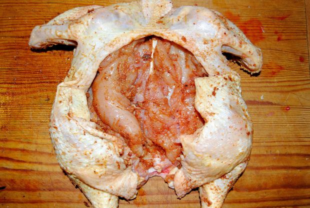 Kurczak z mięsem mielonym i dynią