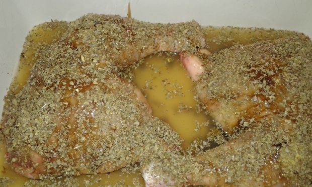 Kurczaki pieczone w soku jabłkowym