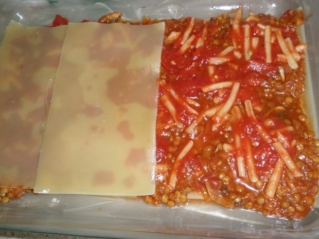 Lasagne z soczewicą