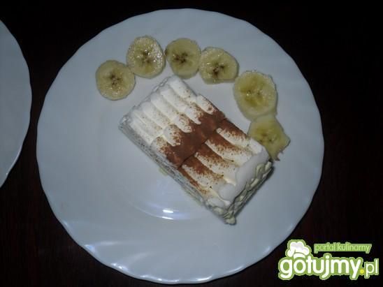 Lodowy deser z bananami