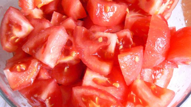 Makaron w sosie pomidorowym