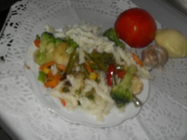 Makaron z warzywami