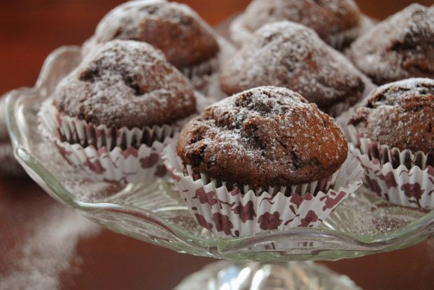Mocno czekoladowe muffinki