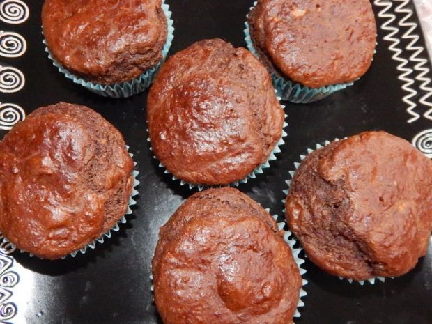 Muffinki bananowo-kakaowe bez cukru