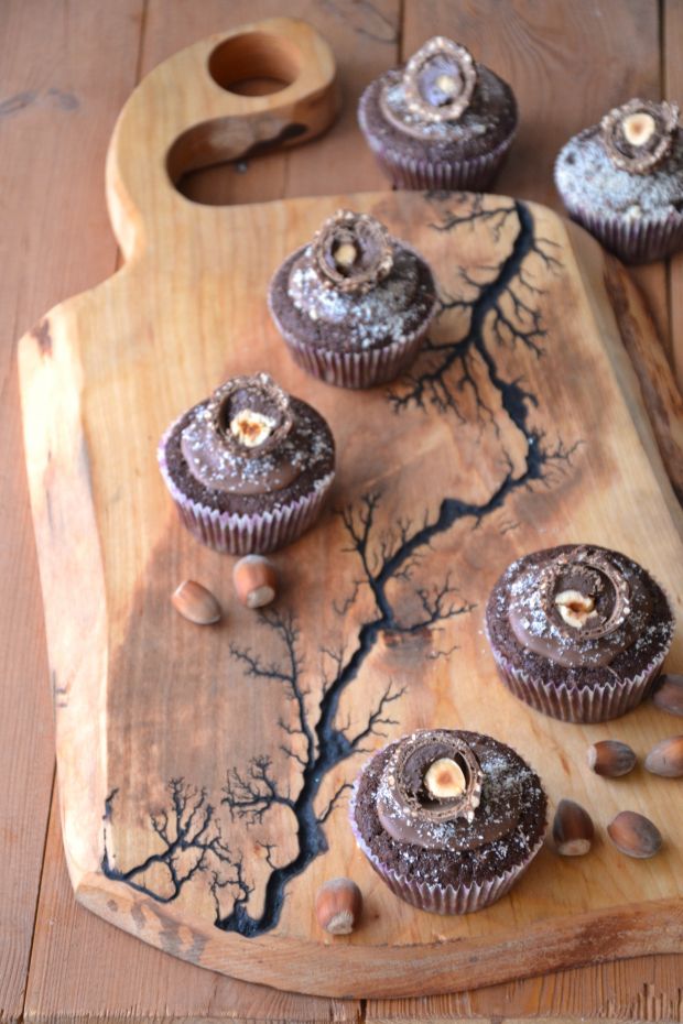 Muffinki czekoladowo-orzechowe