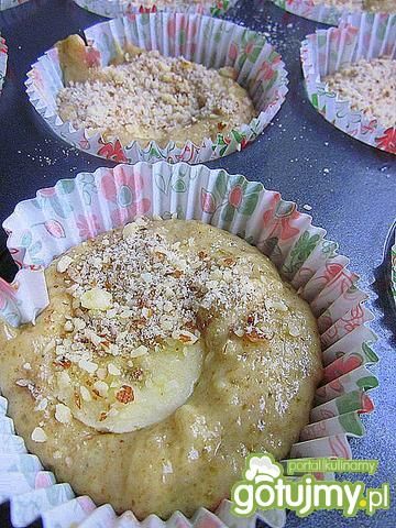 Muffinki migdałowe z bananem