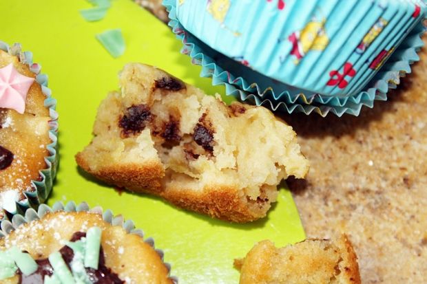 Muffinki mocno jabłkowe z nutą mięty i czekoladą