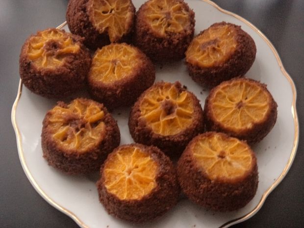 Muffinki odwrócone z mandarynkami