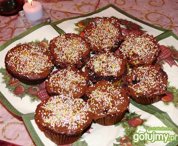 Muffinki z czekoladą i nutellą