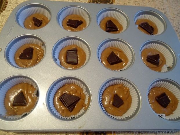 Muffiny kawowe z czekoladą