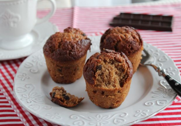 Muffiny śliwkowo - czekoladowe