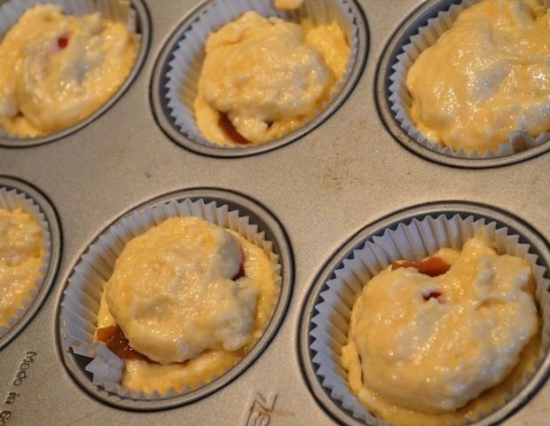 Muffiny waniliowe z truskawkami 