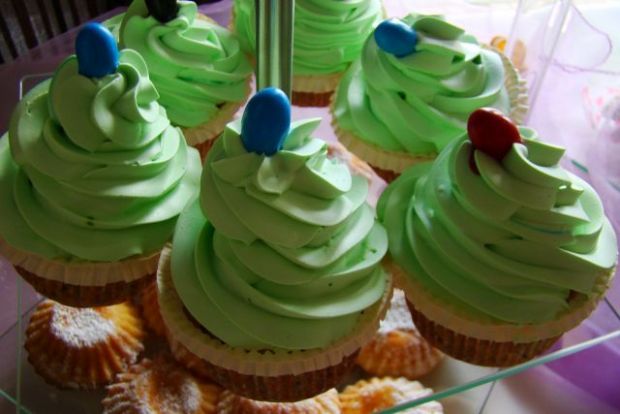 Muffiny z zieloną czapą 