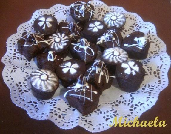 Mufinki czekoladowo - wiśniowe