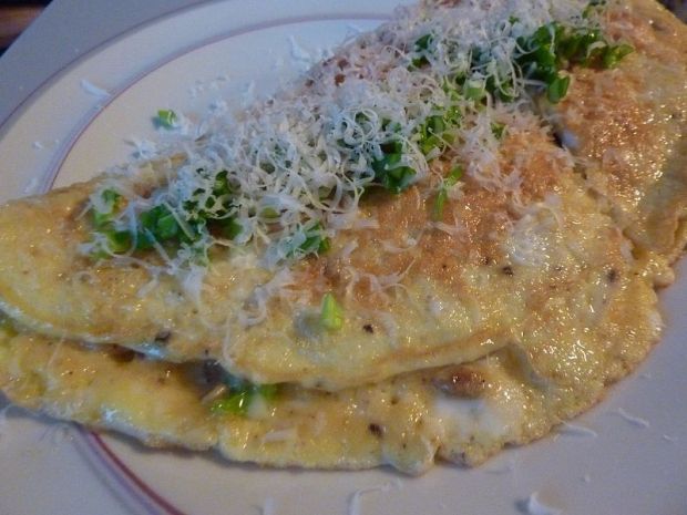 Omlet z kaszą jaglaną 