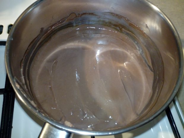 Orzechowo - czekoladowy przekładaniec