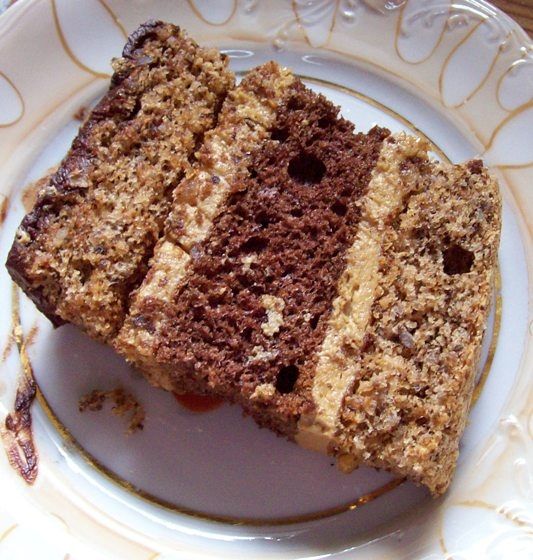 Orzechowo- kawowe ciasto