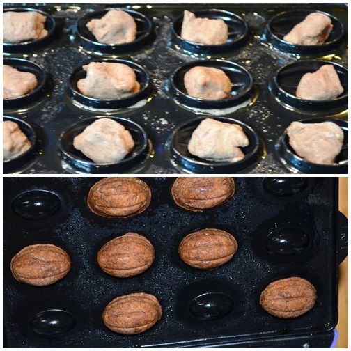 Orzeszki kakaowe z orzechową masą 