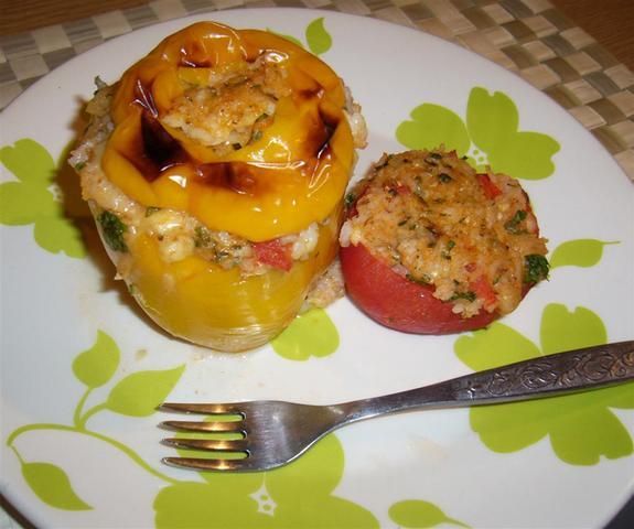 Papryka i pomidory z piekarnika