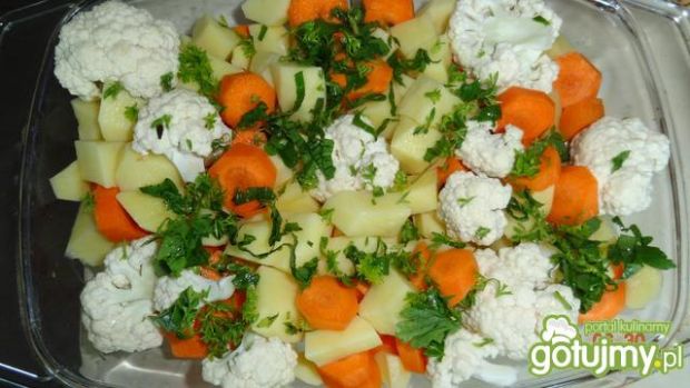 Pieczony schab z warzywami