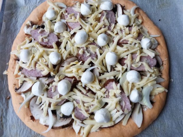 Pikantna pizza z mozzarellą 