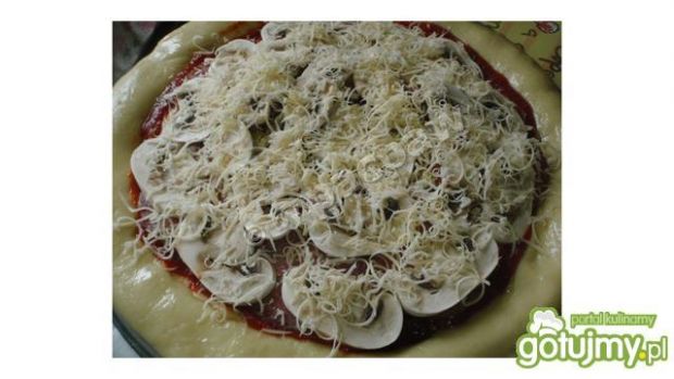 Pizza z salami i mozzarellą 