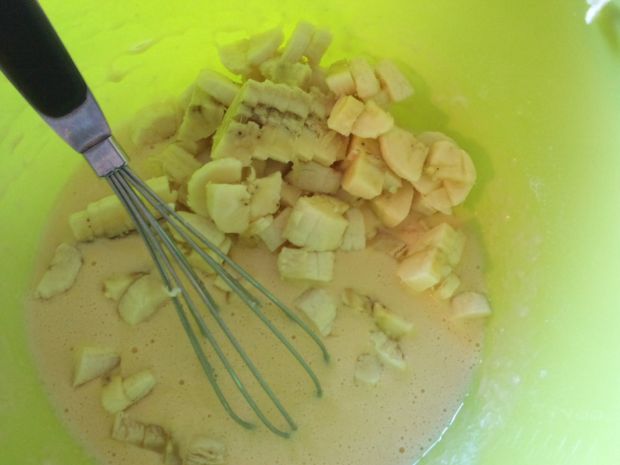 Placuszki z białej gryczanki z bananem i marchewką