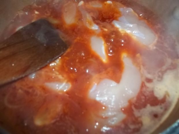 Polędwiczki w sosie pomidorowym z miodem