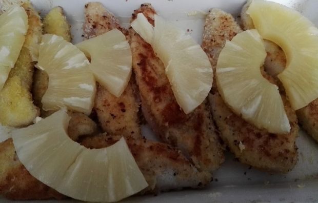 Polędwiczki z kurczaka z ananasem