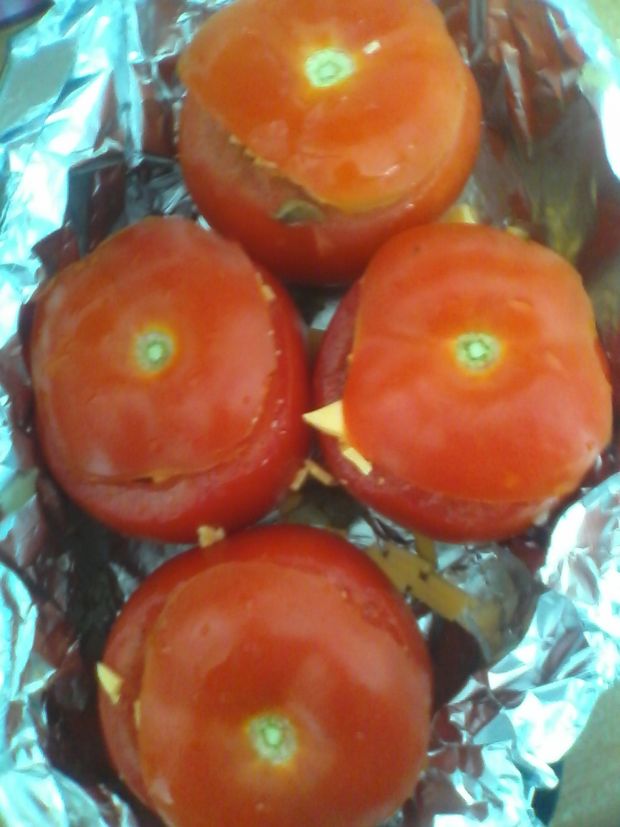 Pomidory zapiekane z makaronem