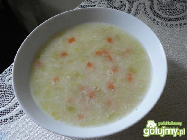 Porowa zupa z ryżem