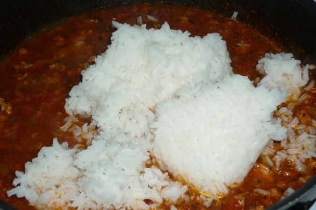 Potrawka wieprzowa z ryżem