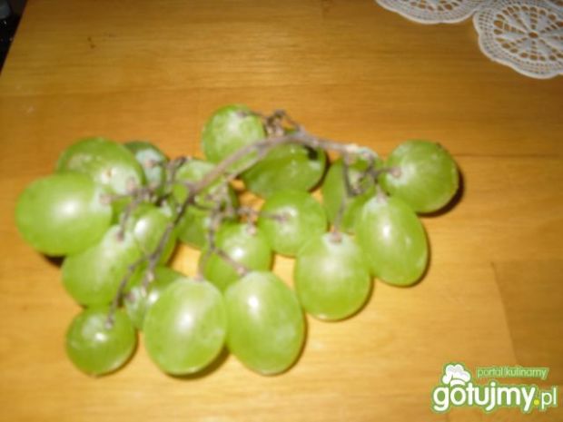 Prażone jabłka i winogrona
