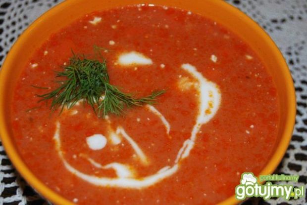 Przepyszna zupa  pomidorowa z ryżem