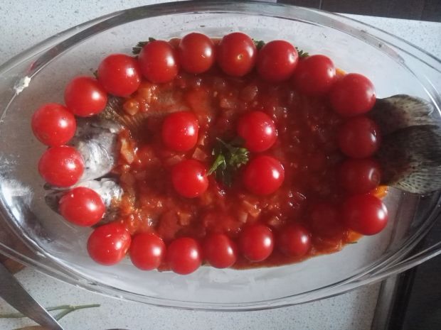Pstrągi podwójnie pomidorowe