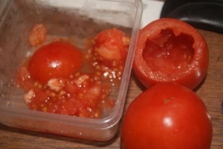 Puree z kalafiora w pomidorach