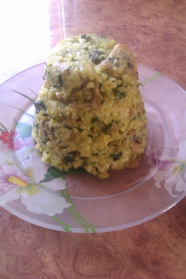 Pyszny ryż na zielono