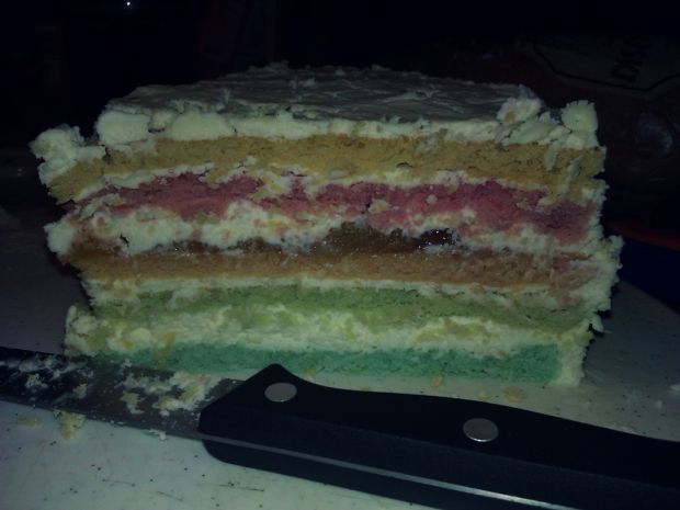 Rainbow Cake Tort Urodzinowy