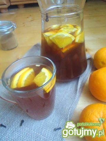 Rozgrzewająca herbata z pomarańczą