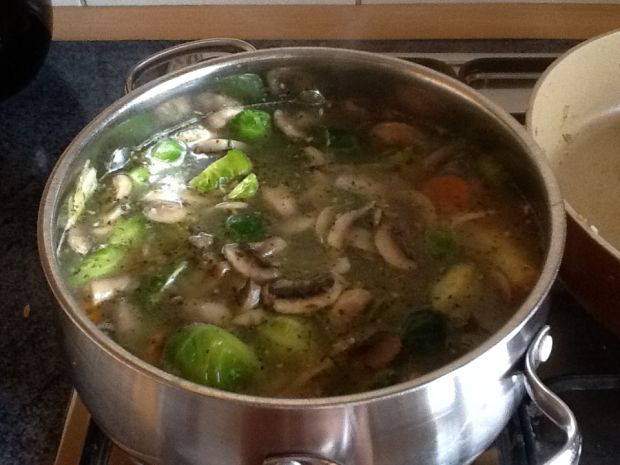 Rozgrzewająca zupa z brukselką
