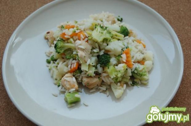 ryż z warzywami i kurczakiem xooxoo