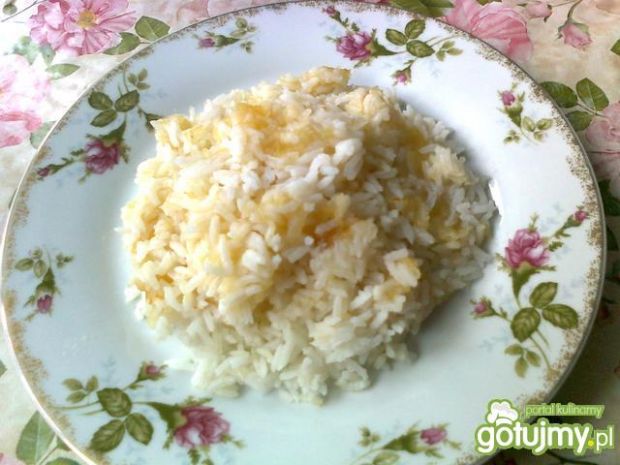 Ryż zapiekany z powidłami